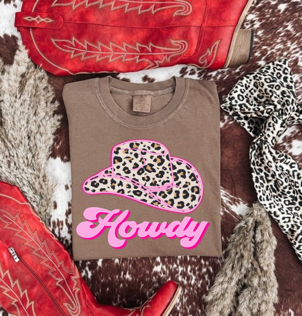 LEOPARD HOWDY COMFORT COLOR TEE