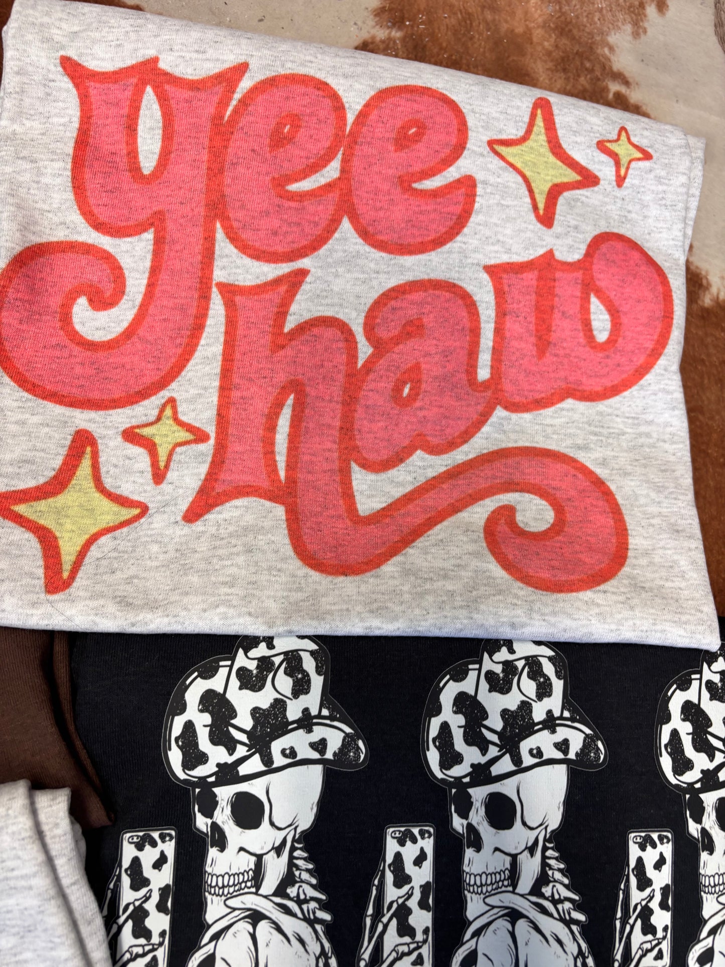 PINK YEE HAW TEE