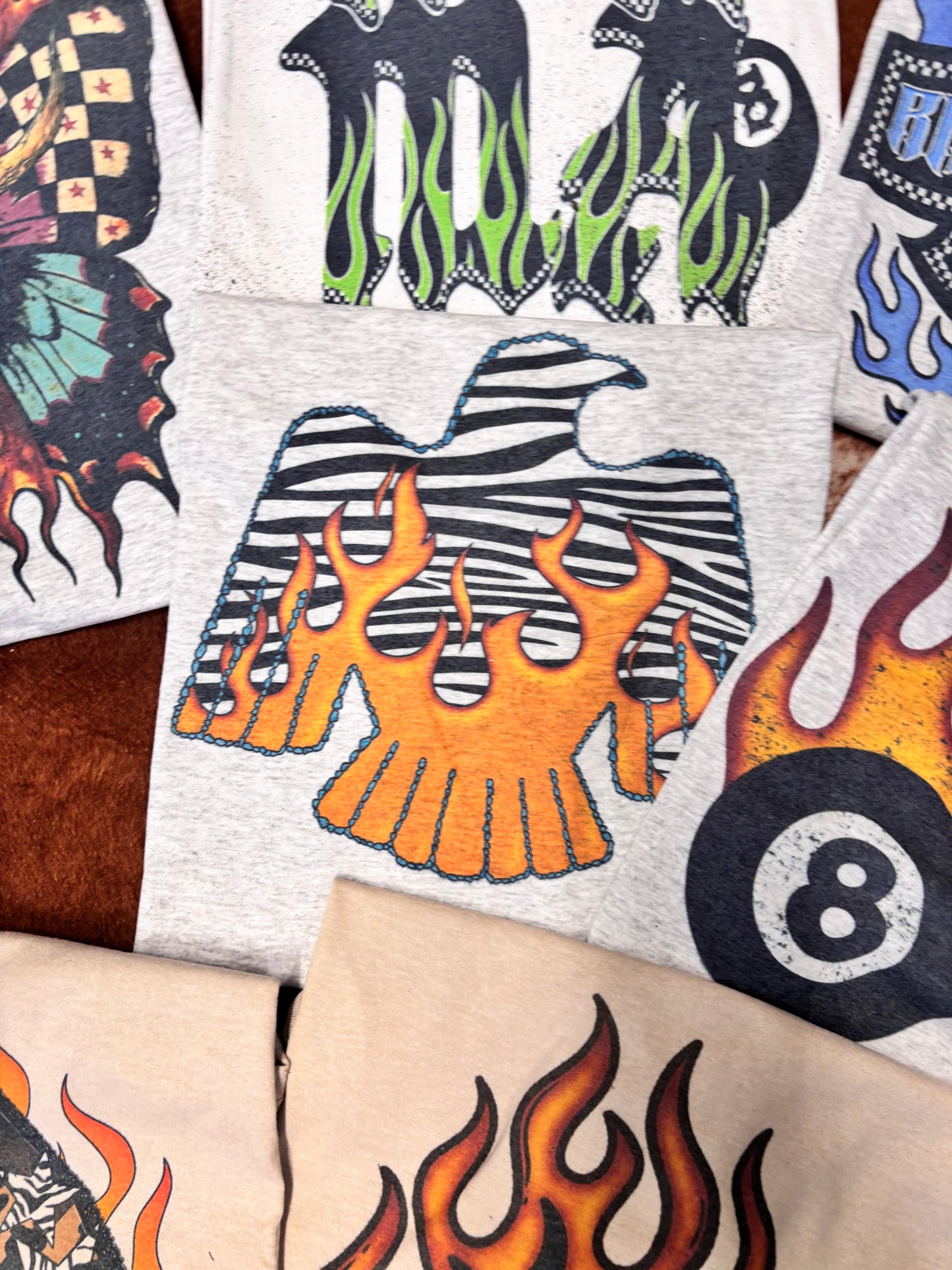 ZEBRA AND FLAME THUNDERBIRD TEE