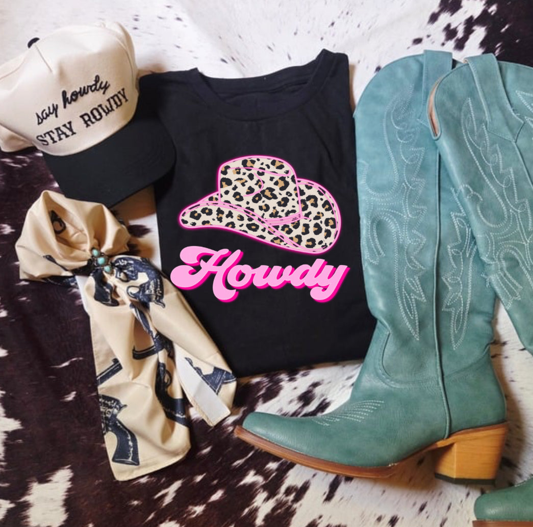 LEOPARD HOWDY JERZEE TEE DTF