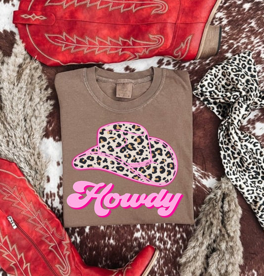 LEOPARD HOWDY COMFORT COLOR TEE
