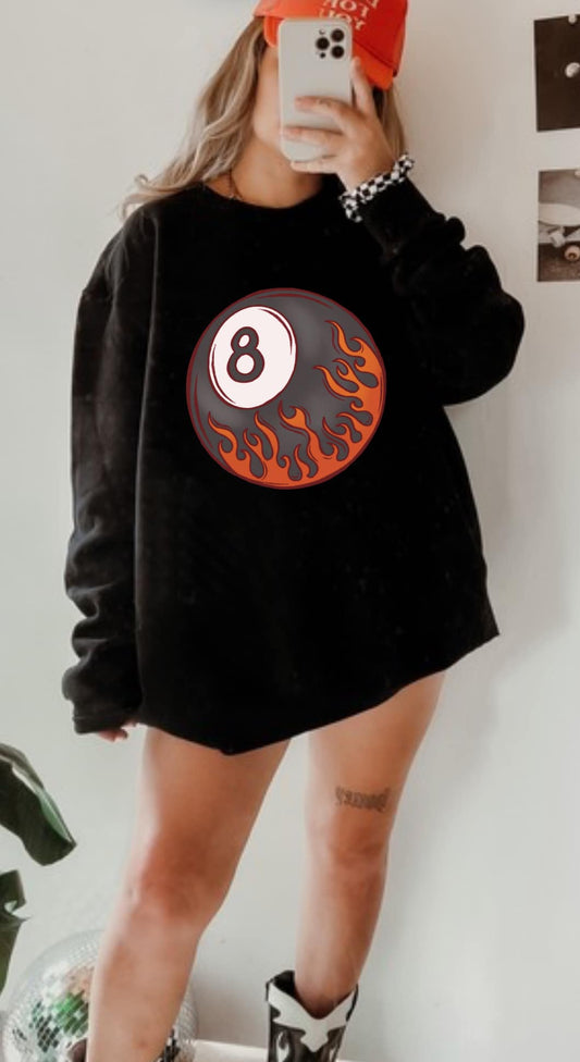 FIRE 8 BALL CREWNECK