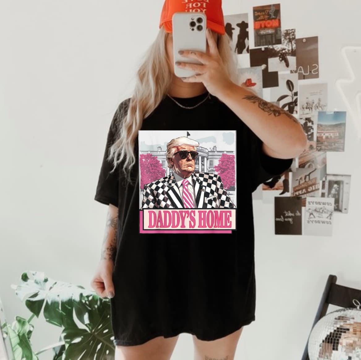 DADDYS HOME CHECKERED SUIT TEE