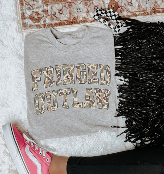 FRINGED OUTLAW TEE  (ALL OPTIONS)