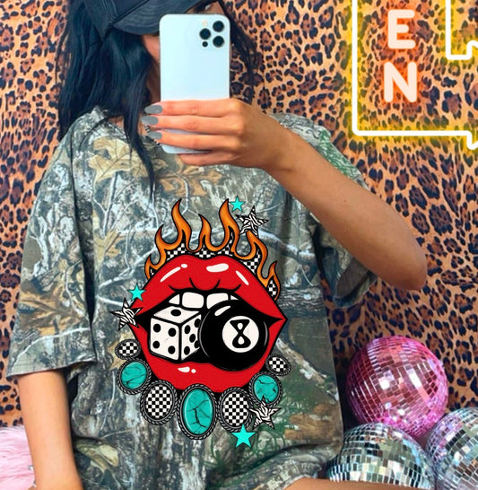 Loud mouth camo tee