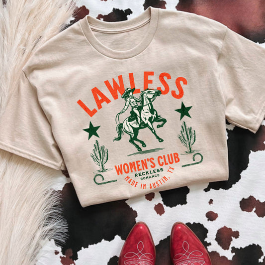 LAWLESS WOMENS CLUB JERZEE TEE DTF
