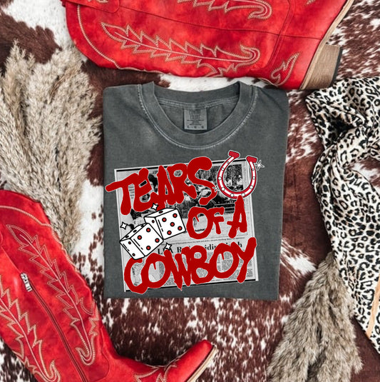 TEARS OF A COWBOY COMFORT COLOR TEE