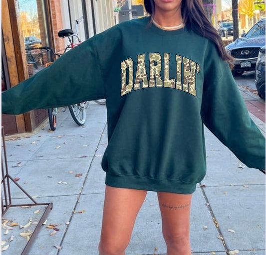 DARLIN CAMO SWEATSHIRT