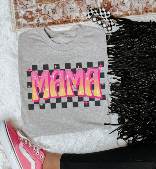 CHECK PINK & ORANGE MAMA (ALL OPTIONS)