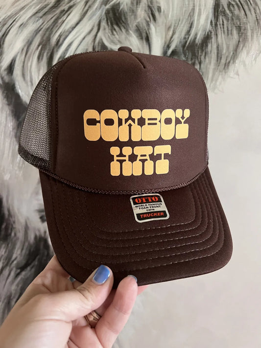 COWBOY HAT TRUCKER HAT