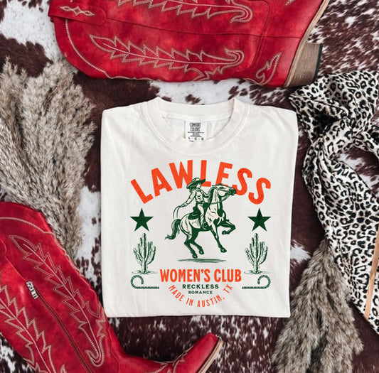 LAWLESS WOMENS CLUB COMFORT COLOR TEE