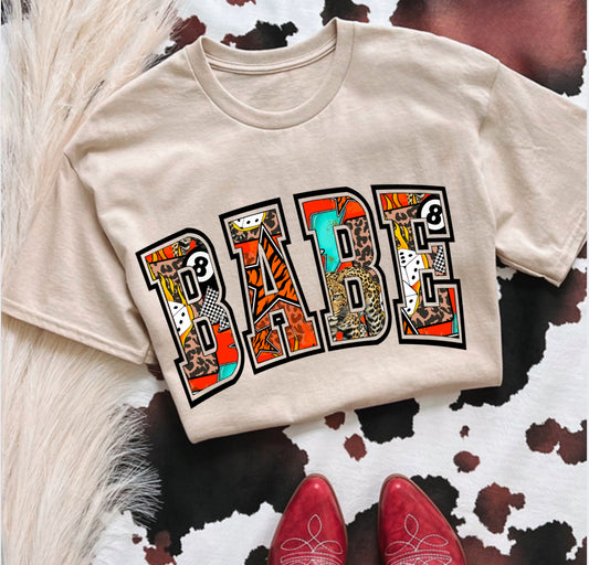 BABE COLLAGE JERZEE TEE DTF
