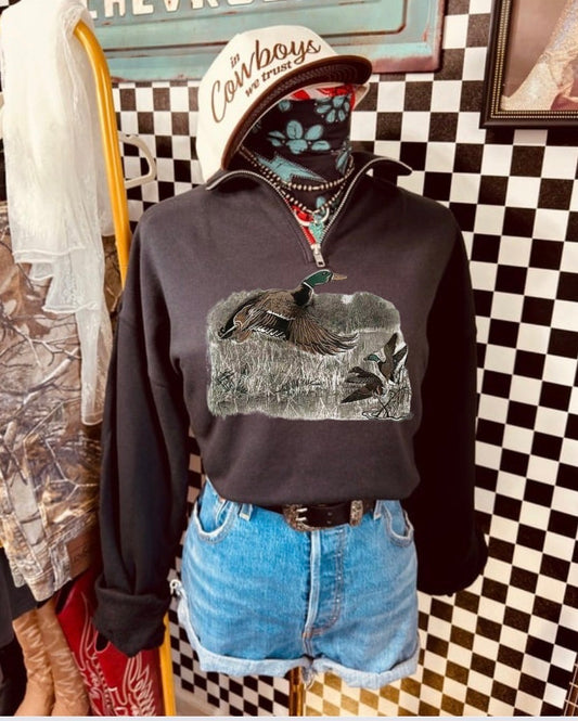 Duck Camo Quarter Zip