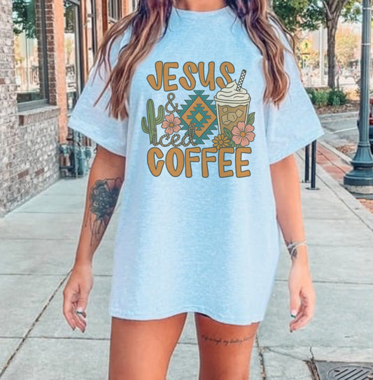 JESUS & ICED COFFEE SUB TEE