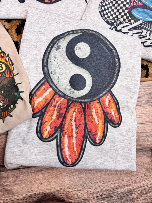 YING YANG ORANGE STONE