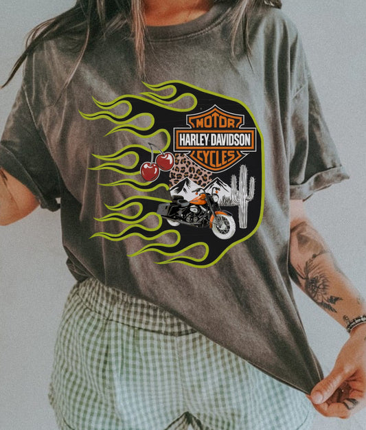 GREEN FLAME HD COMFORT COLOR TEE