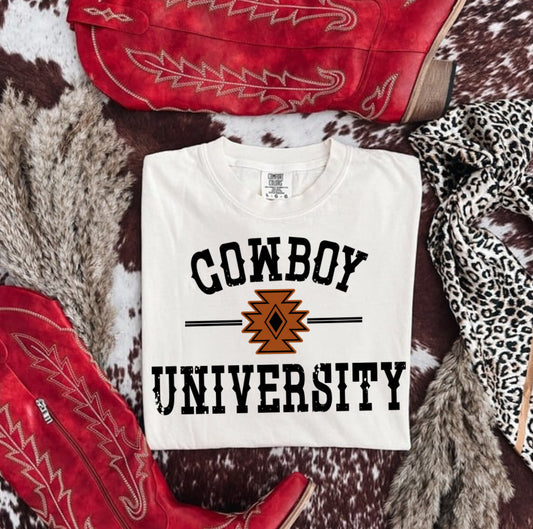 COWBOY UNIVERSITY COMFORT COLOR TEE
