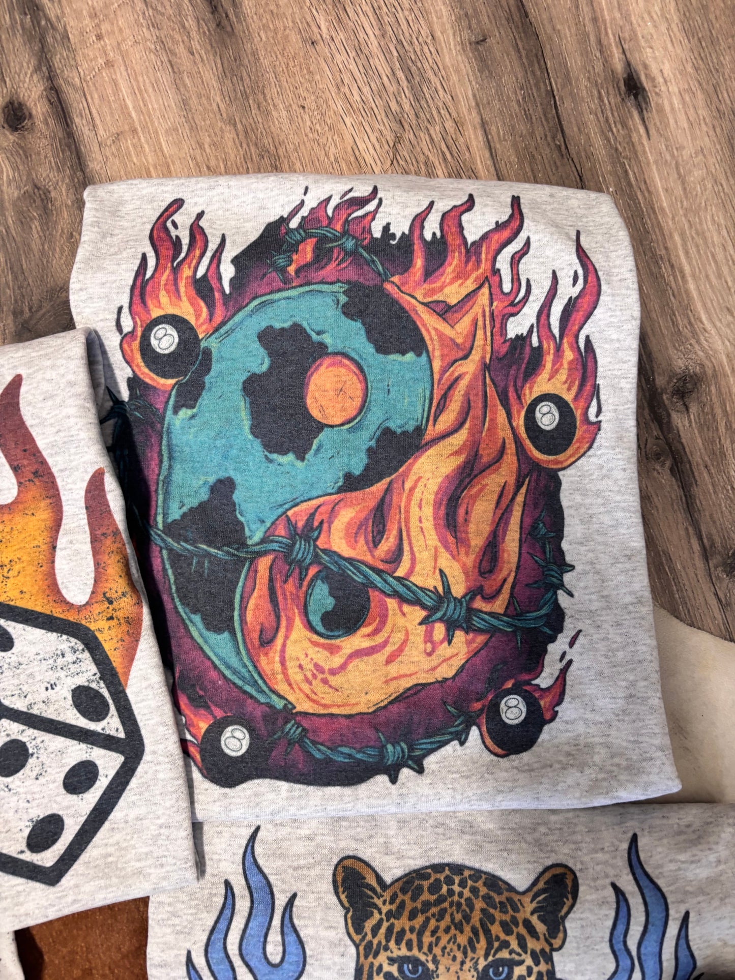 FLAME YING YANG TEE