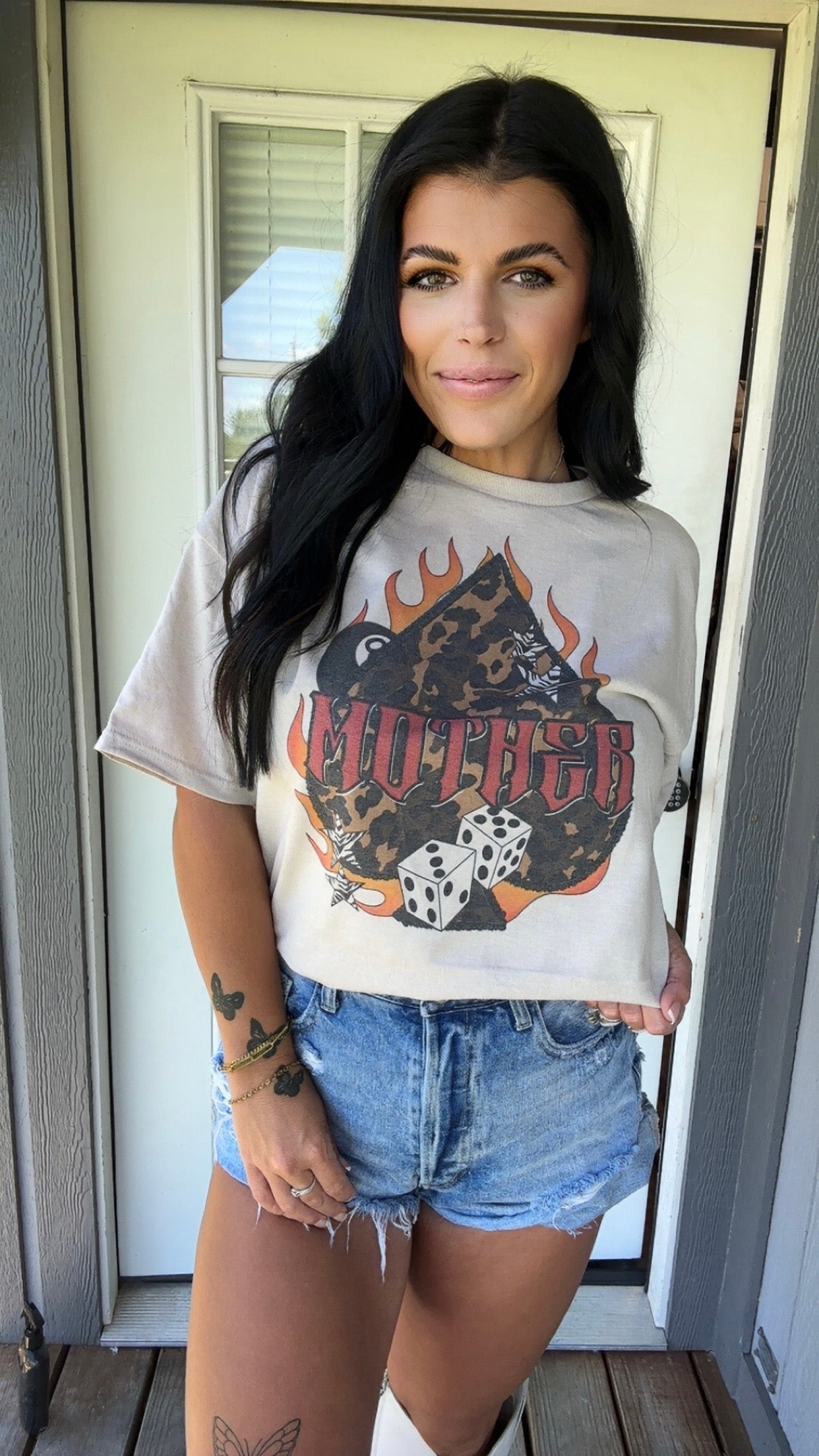 LEOPARD MOTHER SPADE TEE