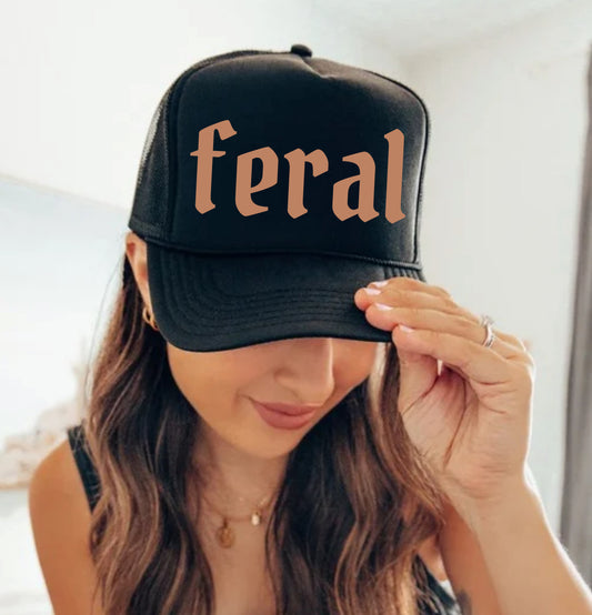 Feral trucker hat