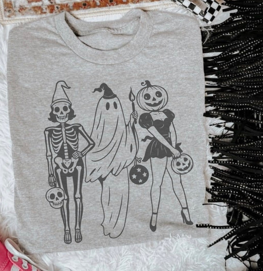 SPOOKY PIN UP GIRLS TEE