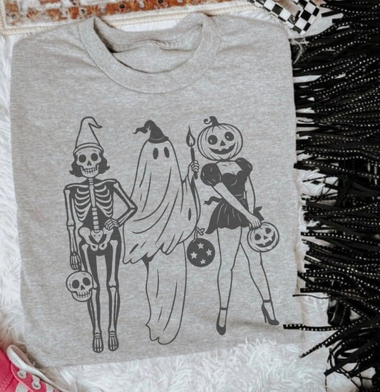 SPOOKY PIN UP GIRLS TEE