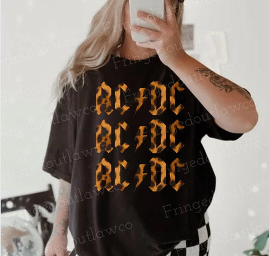 AC/DC LEOPARD JERZEE TEE