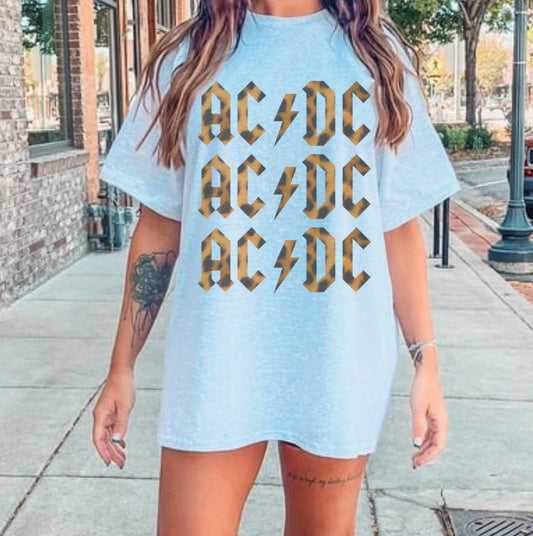 LEOPARD AC/DC SUB TEE