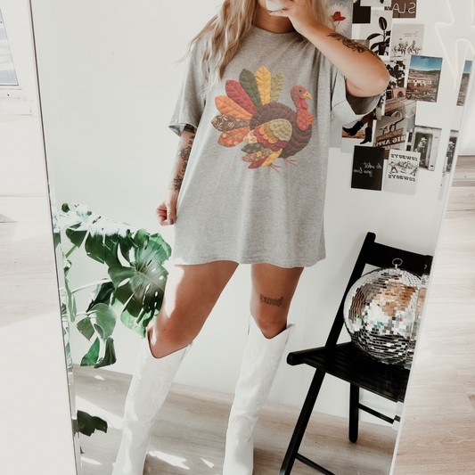 Patchwork Turkey sub tee
