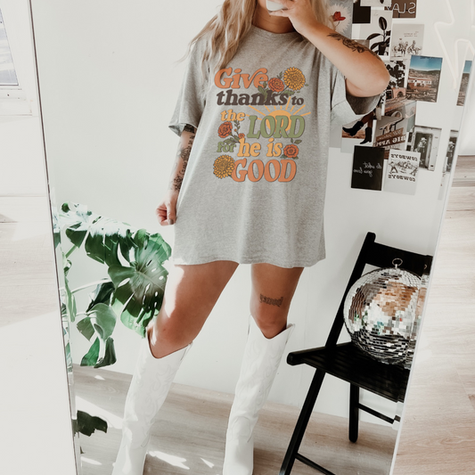 Give thanks to the lord sub tee