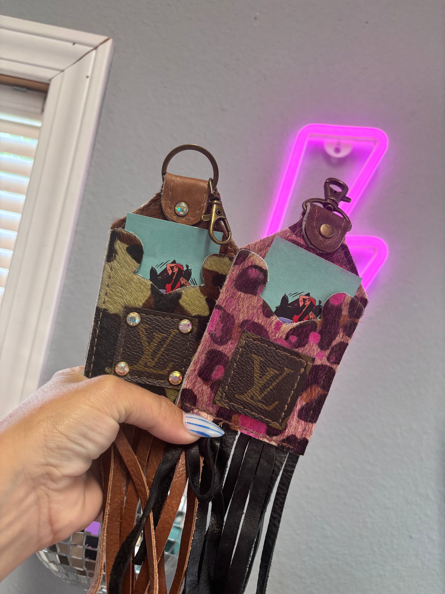 Fringed Out Card Holder