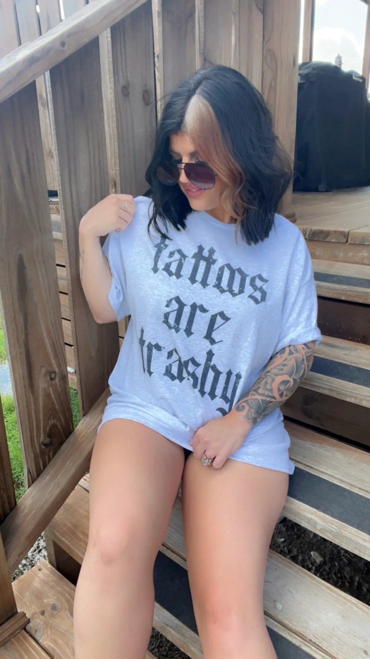 TATTOOS ARE TRASHY TEE